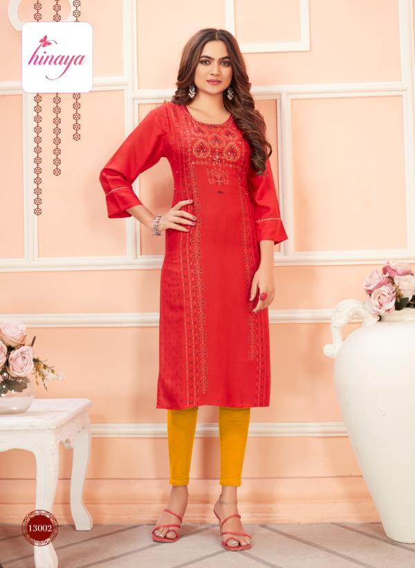 Hinaya Tiara 6 Fancy Rayon Designer Kurti